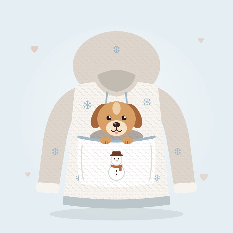 Pouch hoodie illustration